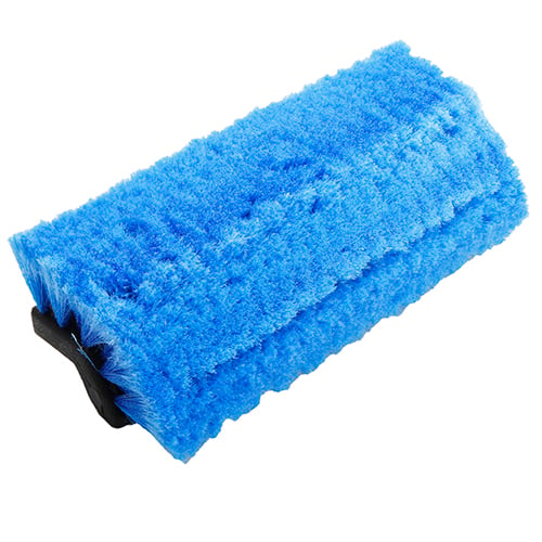 13" Flow-Thru Bi-level Truck Wash Brush Head with Feather-Tip Bristles, Blue(18pcs/case)