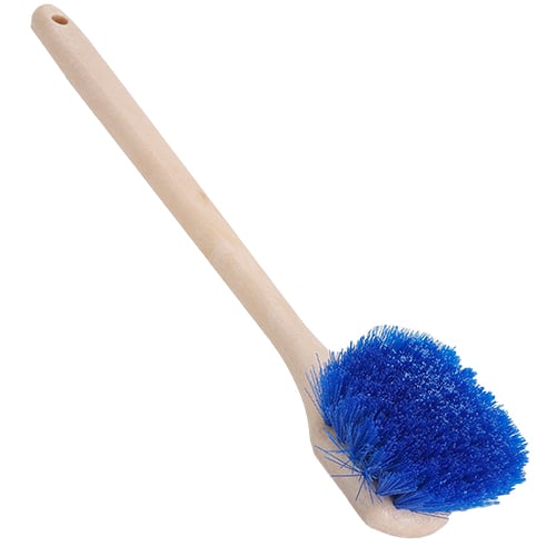 18" Long Handle Stiff Bristles Wash Brush Blue (6pcs/pk, 24 pcs/case)