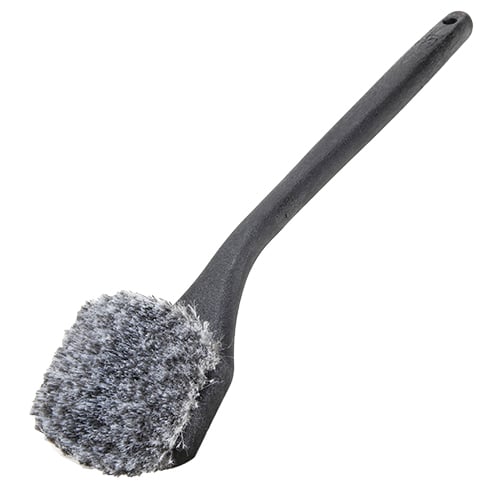 18" Long Curve Handle Soft Bristles Wash Brush Grey (6pcs/pk, 24pcs/cs)