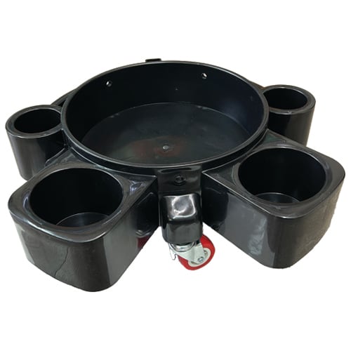 Easy-Reach Bucket Dolly with Bottle / Cup Holders (6 pcs/pk)