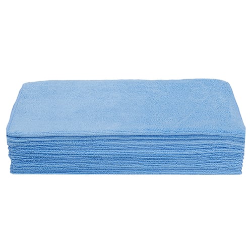 16"x16" Microfiber Basic Towel 380 GSM Blue (240Pcs/Ctn)