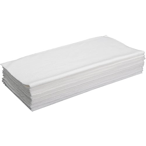 16"x16" Microfiber Basic Edgeless Towel 380 GSM White (240 Pcs/Case)