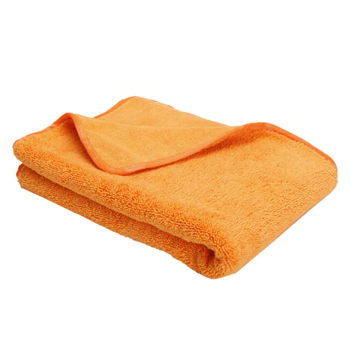 25"x36" Microfiber Premium Towel 500 gsm Orange/Orange Trim (30 Pcs/Ctn)