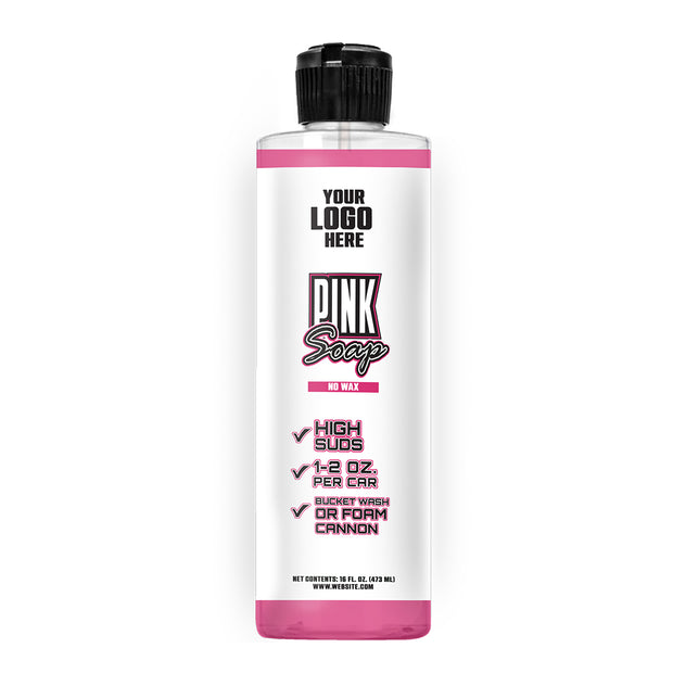 Private Label Hi Foam Pink Soap (no wax)
