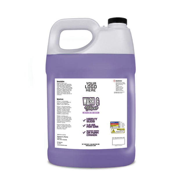 Private Label 1 Gallon Wash & Wax Car Soap